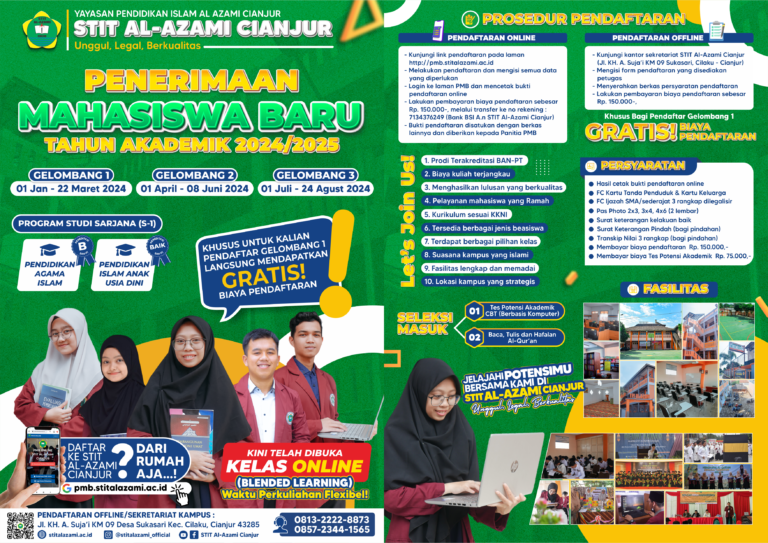 Brosur PMB STIT Al-Azami Cianjur 2024/2025